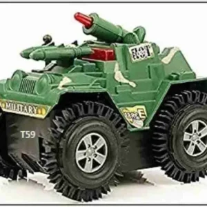 Tumbling Tank With Flashing Top Light। Battery Operated