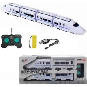 High Speed Rail Remote Control Rechargeable Bullet Train Toy