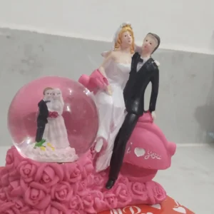 Romantic Couple In Glass  Wth Lighting, Valentine Gifts, Two Couple